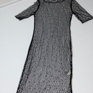 Pearl see through dress